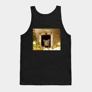 George the mouse in a log pile house Tank Top